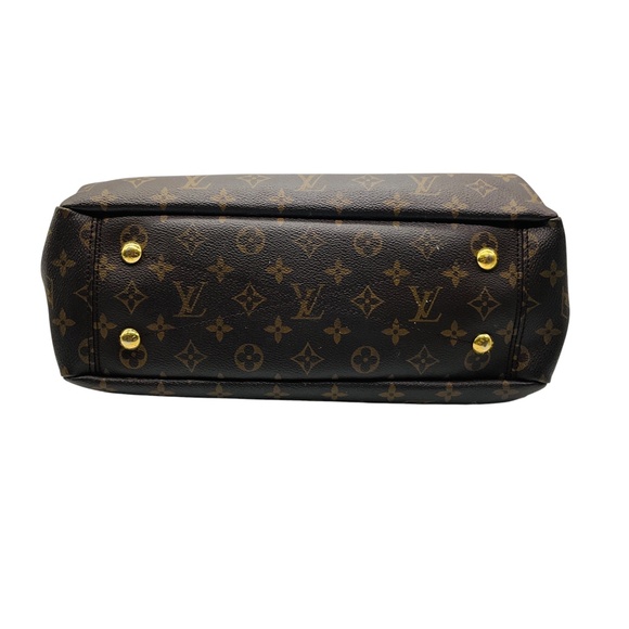 LOUIS VUITTON BROWN / BLACK PALLAS CHAIN SHOPPER MONOGRAM CANVAS BAG - Picture 4 of 16